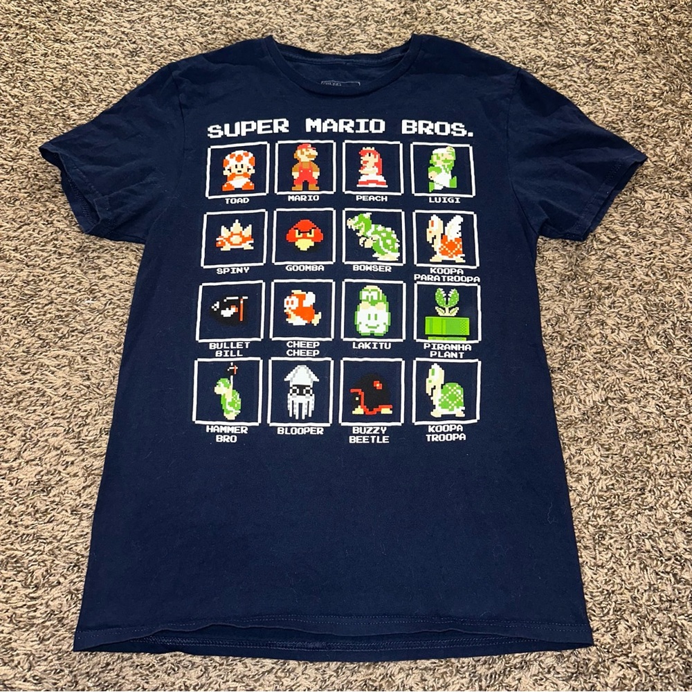 Nintendo Super Mario Bros. Navy Blue Tee